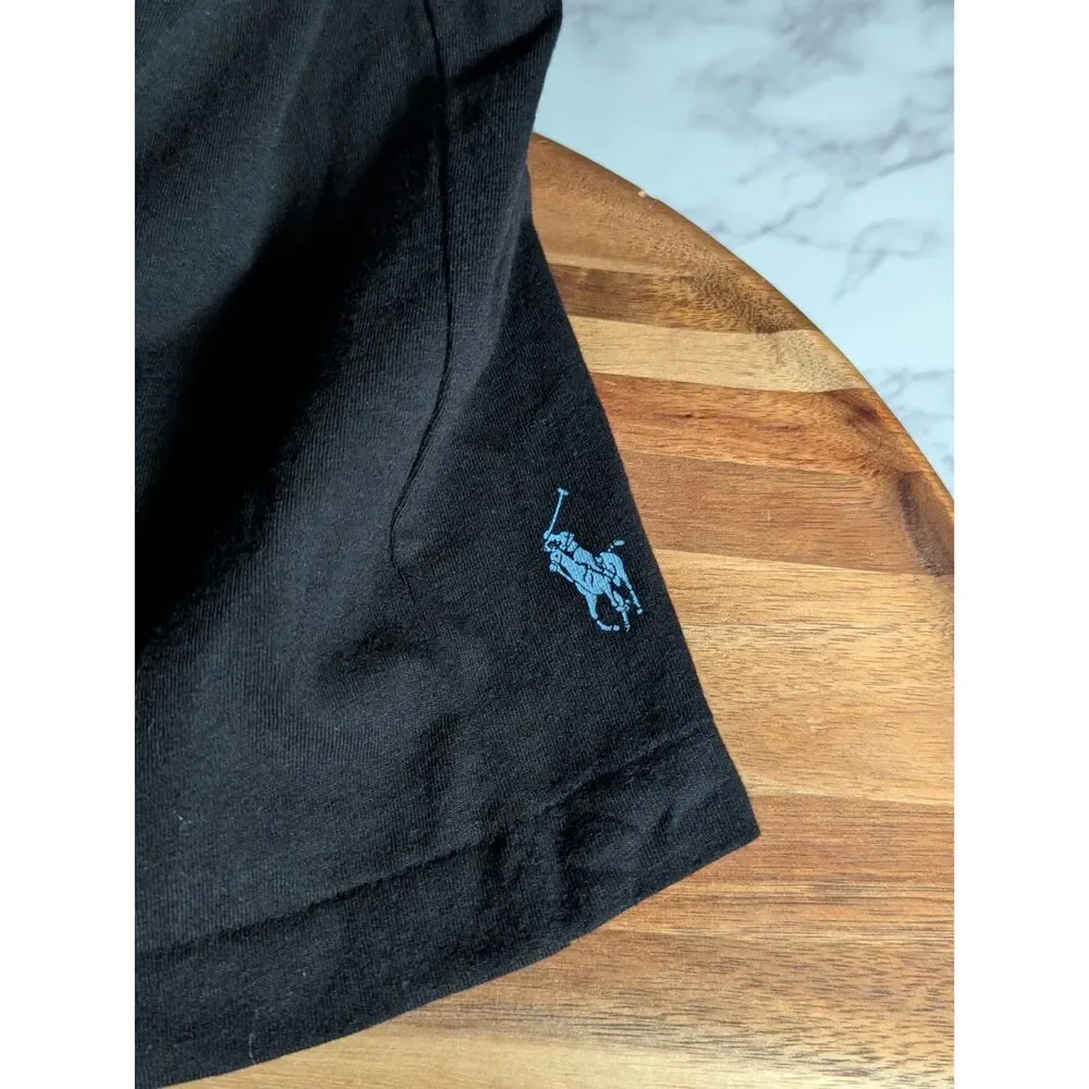 Polo Ralph Lauren Men's Graphic T-Shirt Black Blue Block Letter Size 3XB